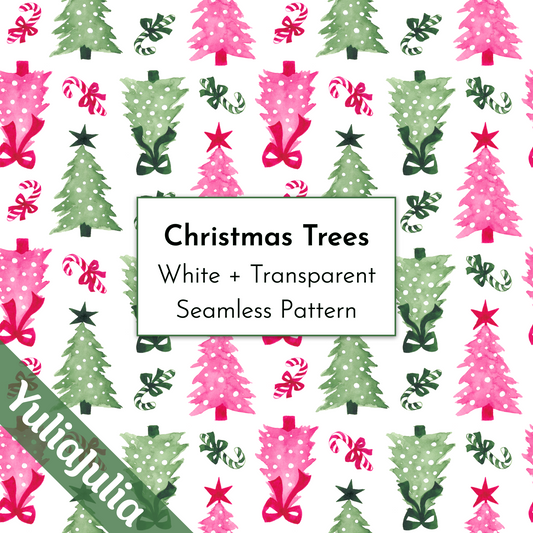 Candy Canes and Christmas Trees - Cute Festive Patterns