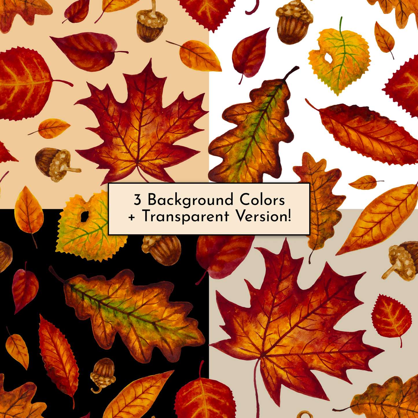 Autumn Medley - Seamless Pattern - Digital Download